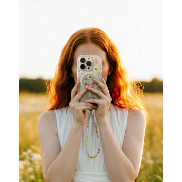 Clear Case MagSafe iPhone 14 Pro Max Daisy Bloom Transparent