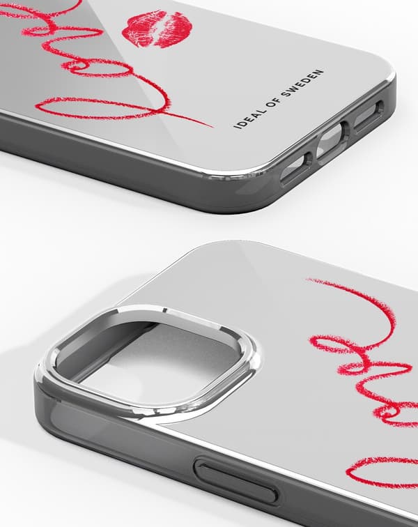 Mirror Case iPhone 13 / 14 Mirror Love Edition Red