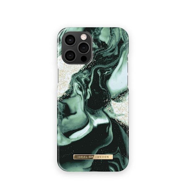 Printed Case iPhone 12 Pro Max / 13 Pro Max Golden Olive Marble Green