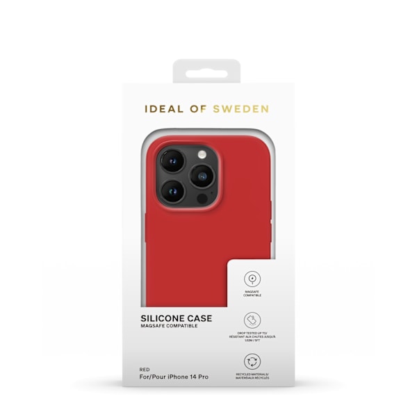 Silicone Case MagSafe iPhone 14 Pro Red Red