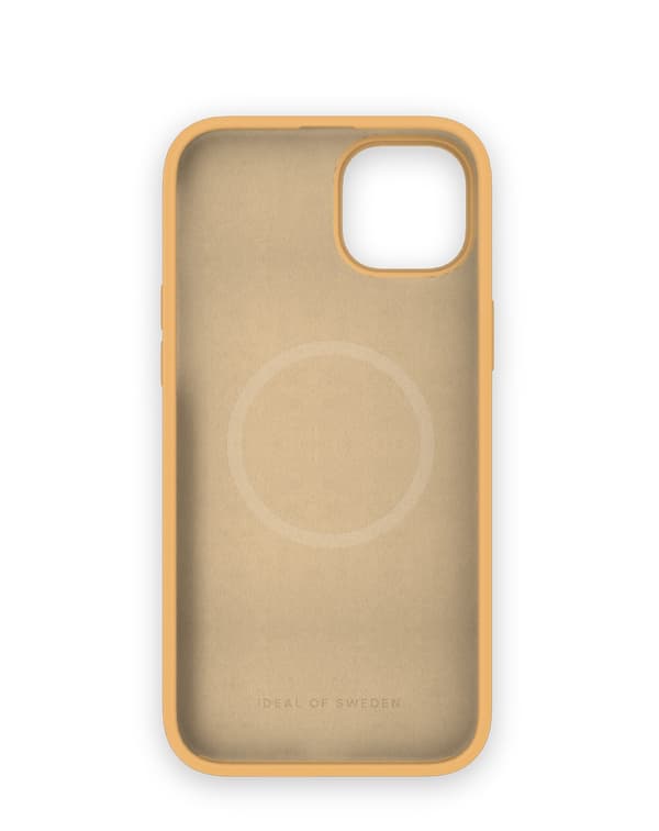 Silicone Case MagSafe iPhone 15 Plus Apricot Orange