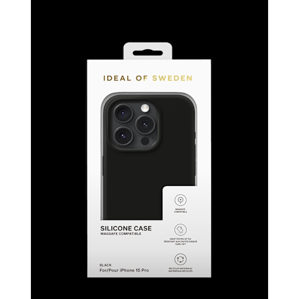 Silicone Case MagSafe iPhone 15 Pro Black Black