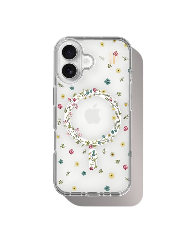 Clear Case MagSafe iPhone 16 Petite Floral