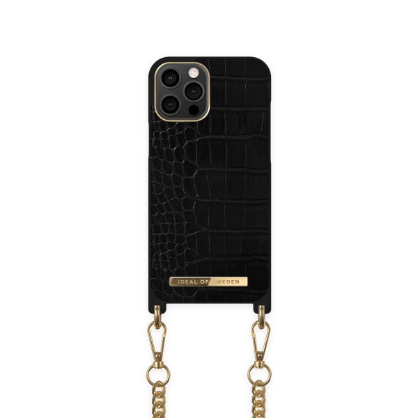 Necklace Case iPhone 12 PRO MAXJet Black Croco