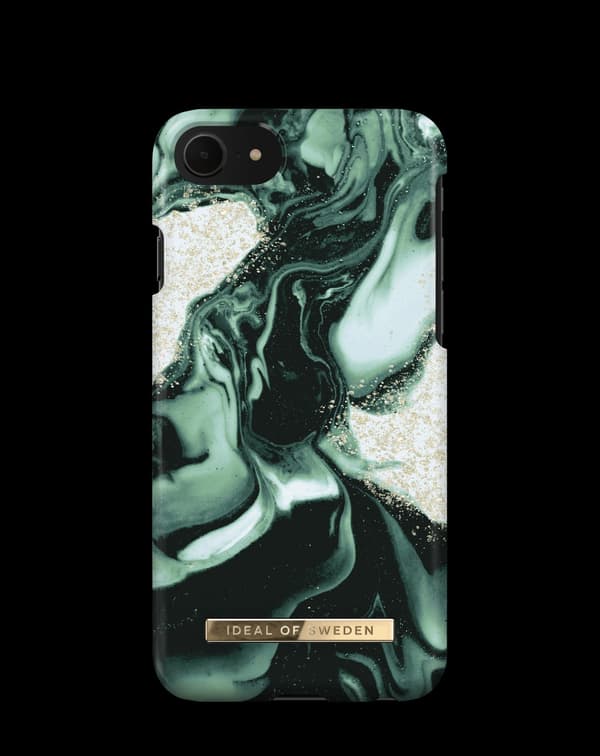 Printed Case iPhone 8 / 7 / 6 / 6S / SE Golden Olive Marble Green