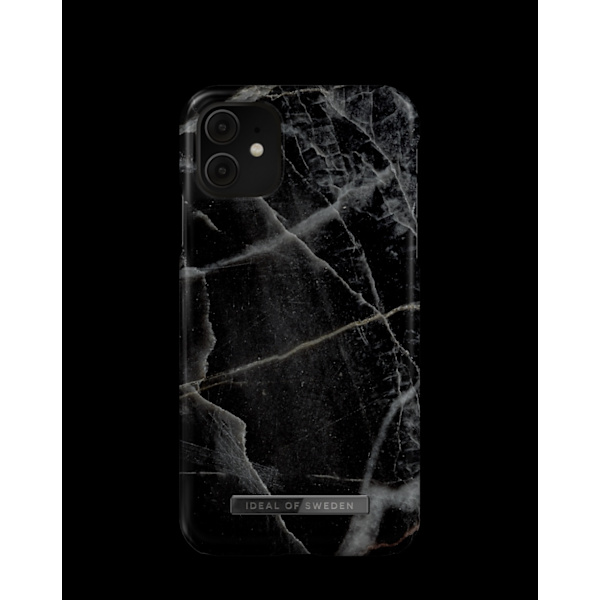 Printed Case iPhone 11 / XR Black Thunder Marble Black