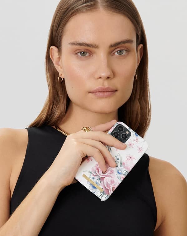 Printed Case iPhone 12 Pro Max / 13 Pro Max Floral Romance White