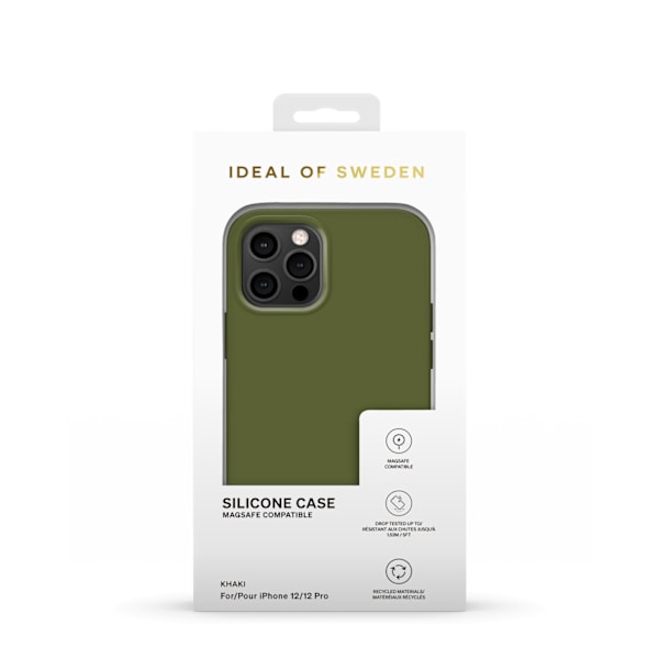 Silicone Case MagSafe iPhone 12 / 12 Pro Khaki