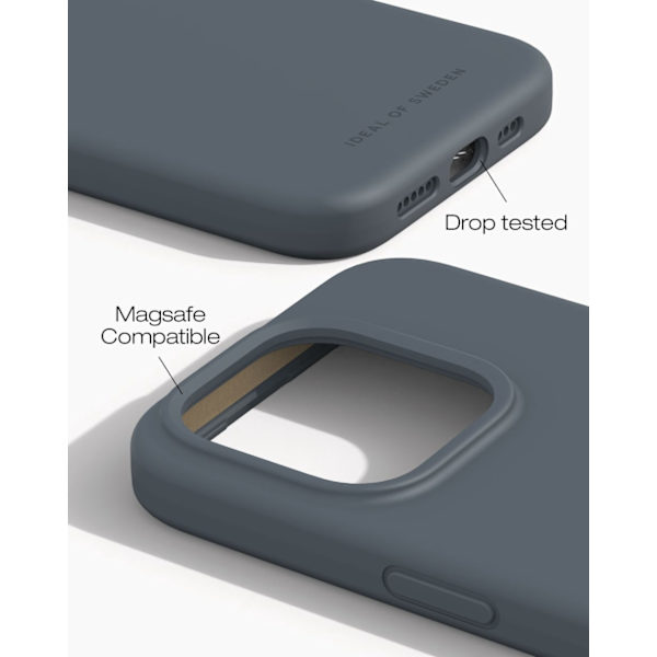 Silicone Case MagSafe iPhone 15 Pro Midnight Blue Blue