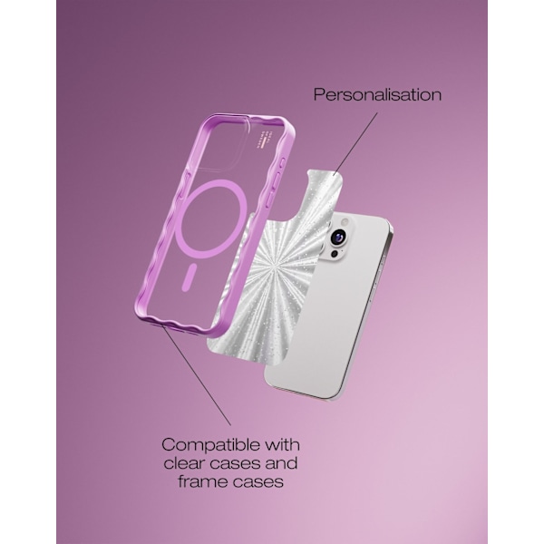 Print Pack iPhone 12 Pro Max / 13 Pro Max / 14 Pro Max / 15 Pro Max / 16 Pro Max Bow Fever Silver