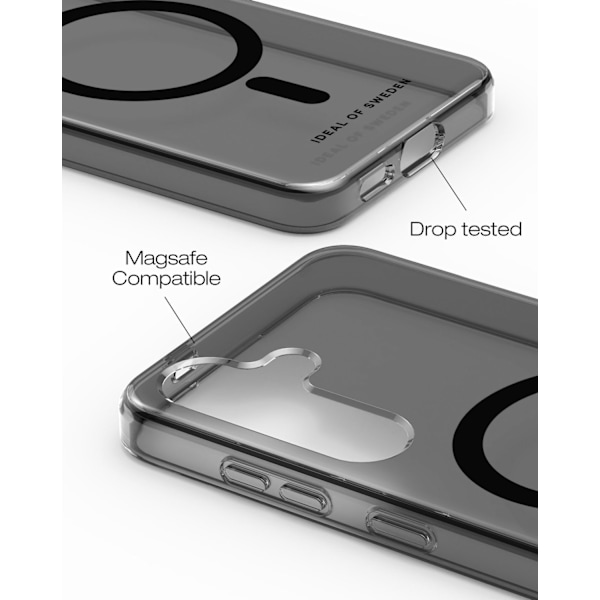 Clear Case MagSafe Galaxy S24 Plus / S25 Plus Tinted Black Svart
