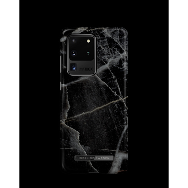 Printed Case Galaxy S20 Ultra Black Thunder Marble Black