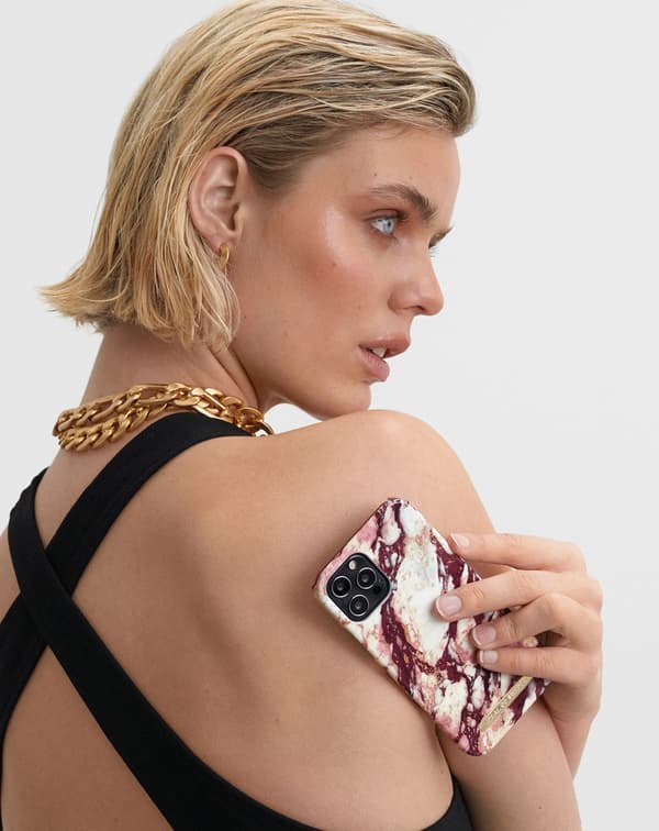 Printed Case iPhone 11 Pro Max / XS Max Calacatta Ruby Marble Red