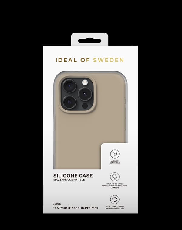 Silicone Case MagSafe iPhone 15 Pro Max Perfect Beige Beige