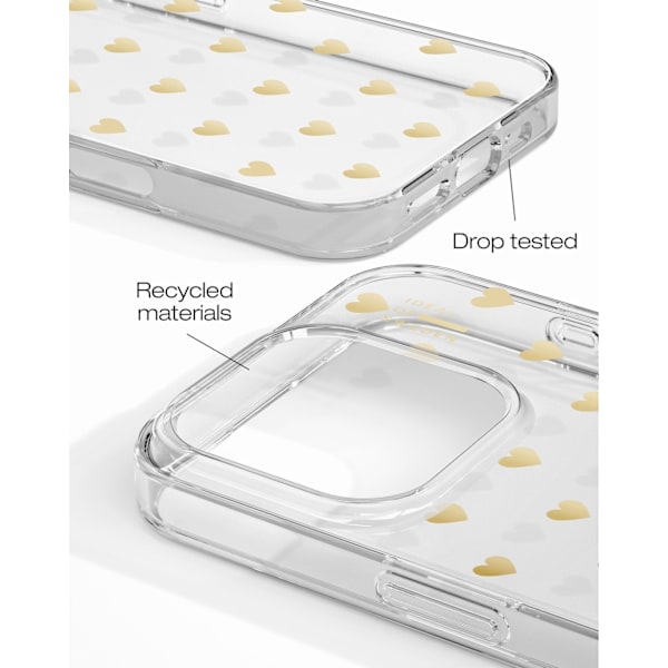 Clear Case iPhone 16 Pro Max Golden Hearts