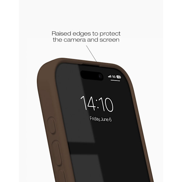 Silicone Case iPhone 16 Pro Mocha Mousse Brown