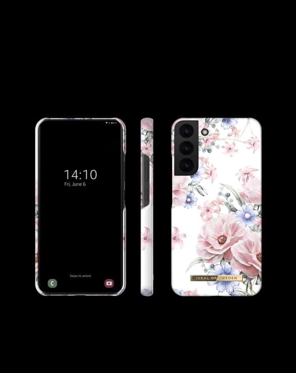 Printed Case Galaxy S22 Plus Floral Romance White