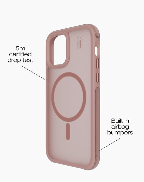 Ideal Bumper Case MagSafe iPhone 12 / 12 Pro Blush Pink Rosa