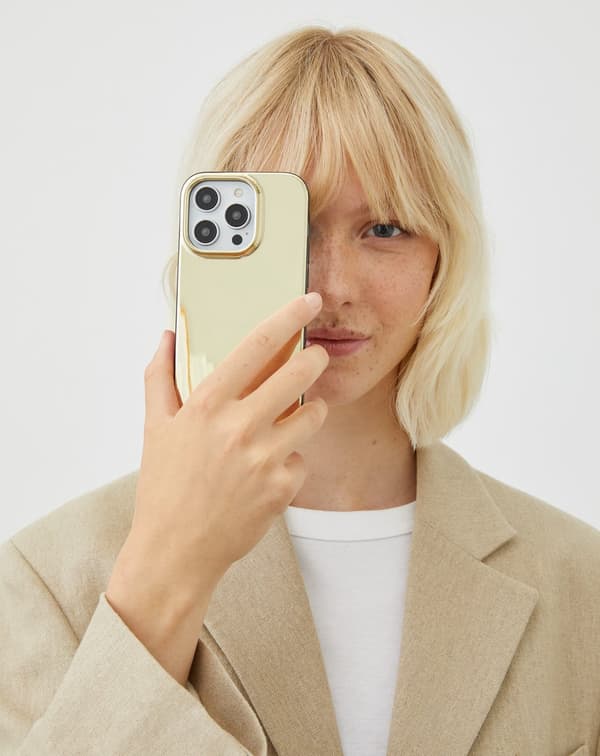 Mirror Case iPhone 13 / 14 Mirror Gold Gold