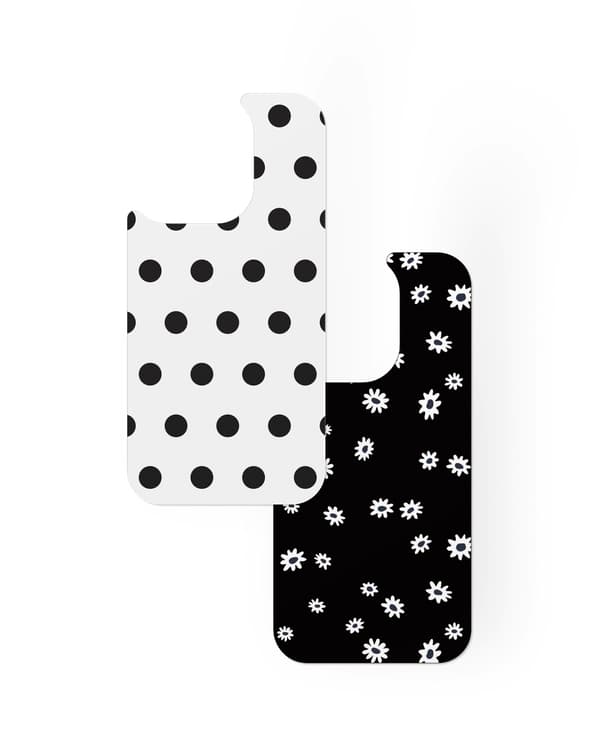 Print Pack iPhone 13 Pro / 14 Pro / 15 Pro / 16 Pro Ecru Noir Black