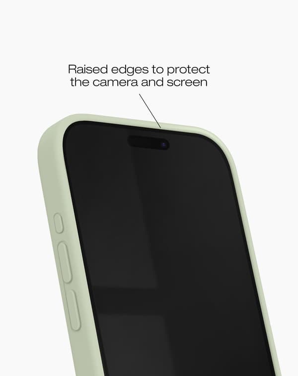 Silicone Case MagSafe iPhone 15 Pro Max Sage Green