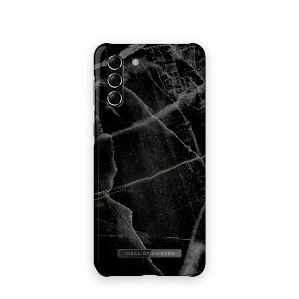 Printed Case Galaxy S21 Plus Black Thunder Marble