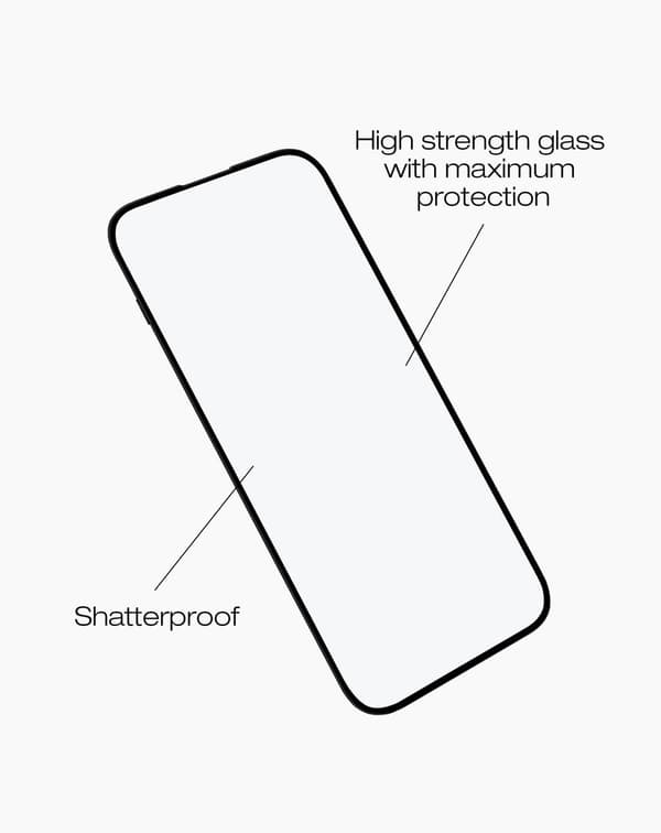 IDEAL Full Coverage Glass iPhone 17 Transparent
