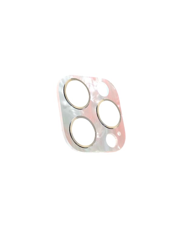 Camera Lens Protector 3D iPhone 14 Pro / 14 Pro Max / 16 Pro / 16 Pro Max Marble Light Pink Pink