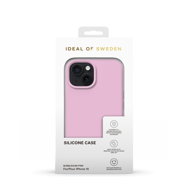 Silicone Case iPhone 13/14/15 Bubblegum Pink