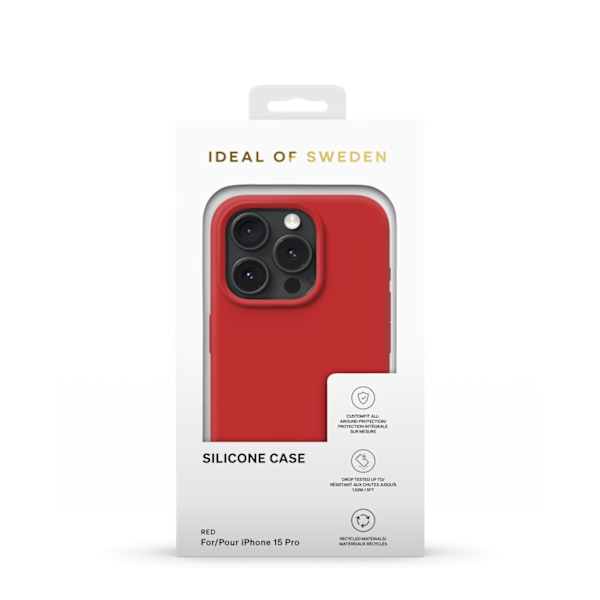 Silicone Case iPhone 15 Pro Red Red