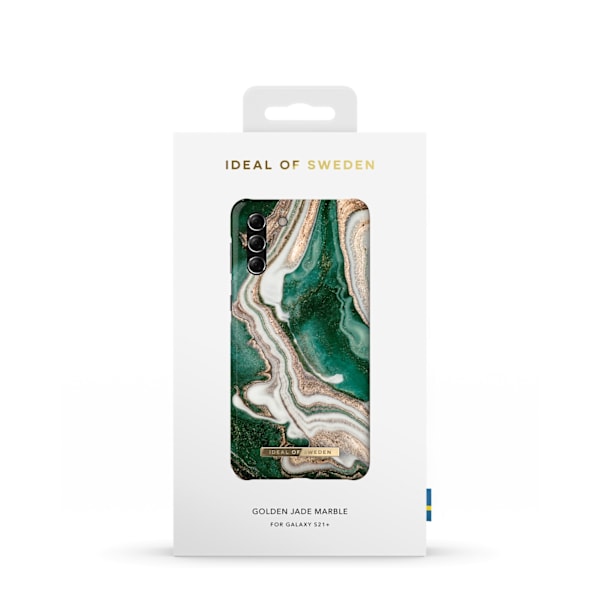 Printed Case Galaxy S21Plus Golden Jade Marble