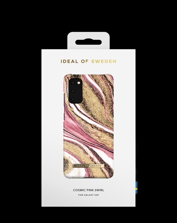 Printed Case Galaxy S20 Cosmic Pink Swirl Pink