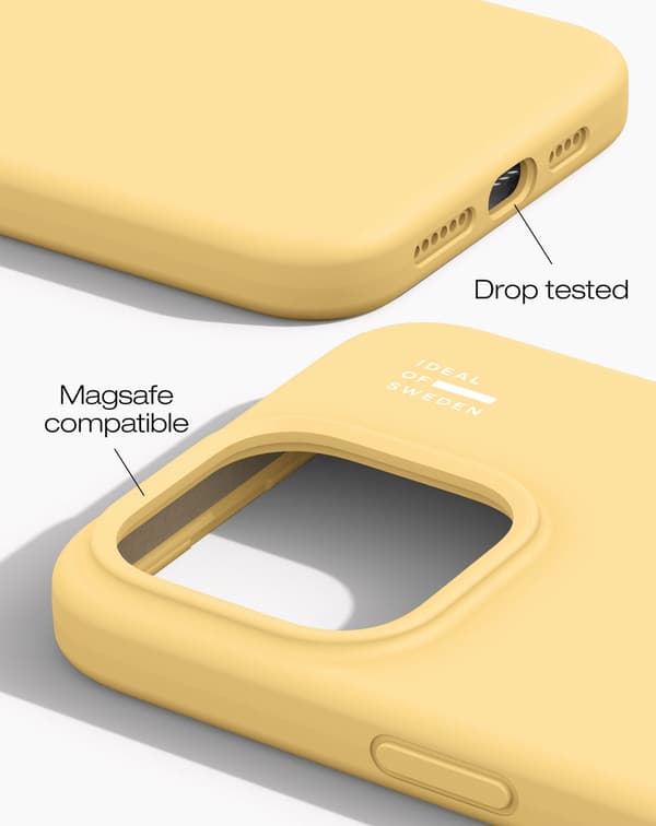 Silicone Case MagSafe iPhone 15 Pro Max Soft Lemon