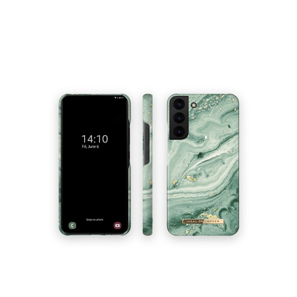 Printed Case Galaxy S22P Mint Swirl Marble