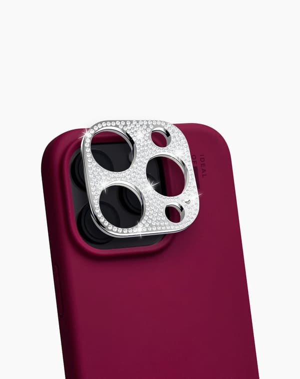 Camera Lens Protector 3D iPhone 15 Pro / 15 Pro Max Stones Silver