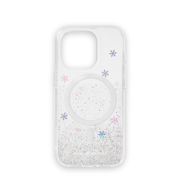 Clear Case MagSafe iPhone 14 Pro Snowflake Silver
