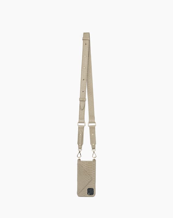 Necklace Case iPhone 12 Pro Max Arizona Snake Beige