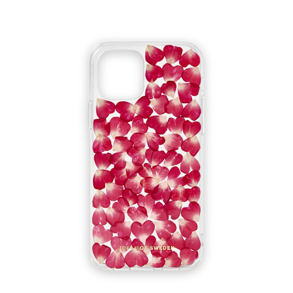 Clear Case iPhone 12 / 12 Pro Red Roses Transparent