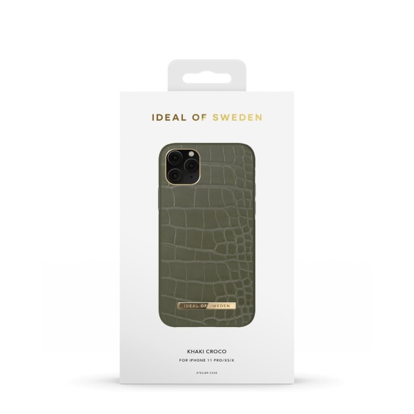 Atelier Case iPhone 11P/XS/X Khaki Croco