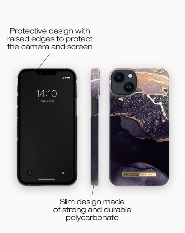 Printed Case MagSafe iPhone 14 Plus Golden Twilight Gold