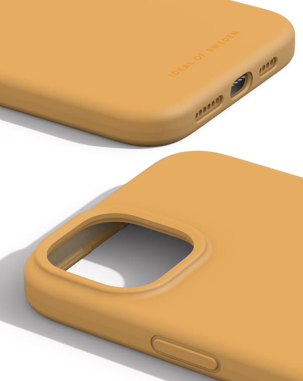 Silicone Case MagSafe iPhone 15 Plus Apricot Orange