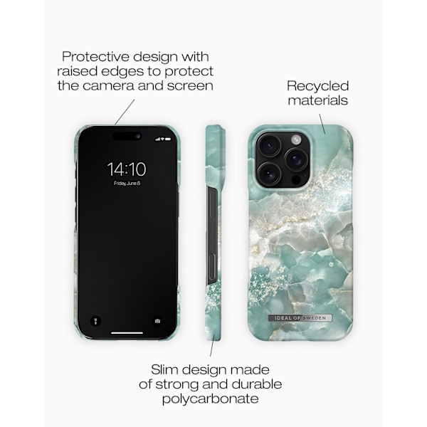 Printed Case iPhone 16 Pro Max Azura Marble