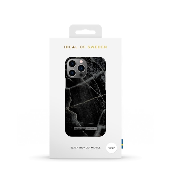 Printed Case iPhone 12 Pro Max / 13 Pro Max Black Thunder Marble