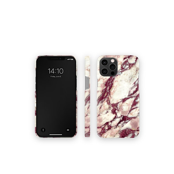 Printed Case iPhone 12 PROMAX Calacatta Ruby Marble Red