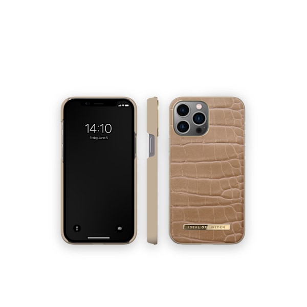 Atelier Case iPhone 12 Pro Max / 13 Pro Max Camel Croco Brown
