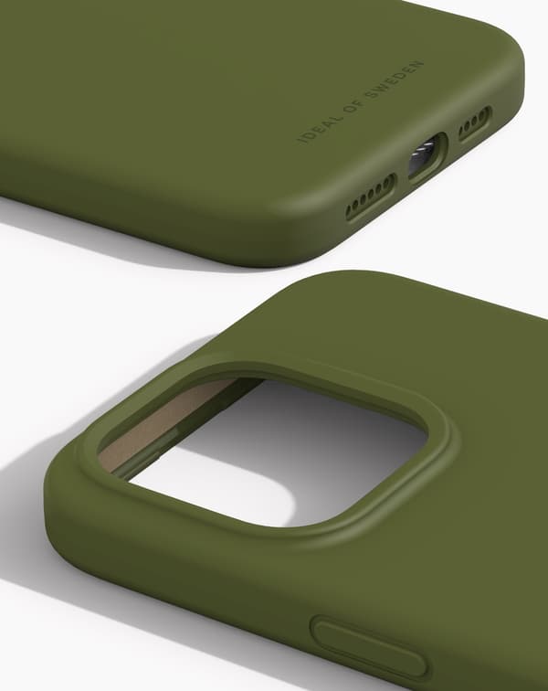 Silicone Case MagSafe iPhone 15 Pro Max Khaki Green