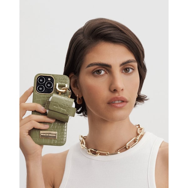 Atelier Case iPhone 12 / 12 Pro Sage Croco Green