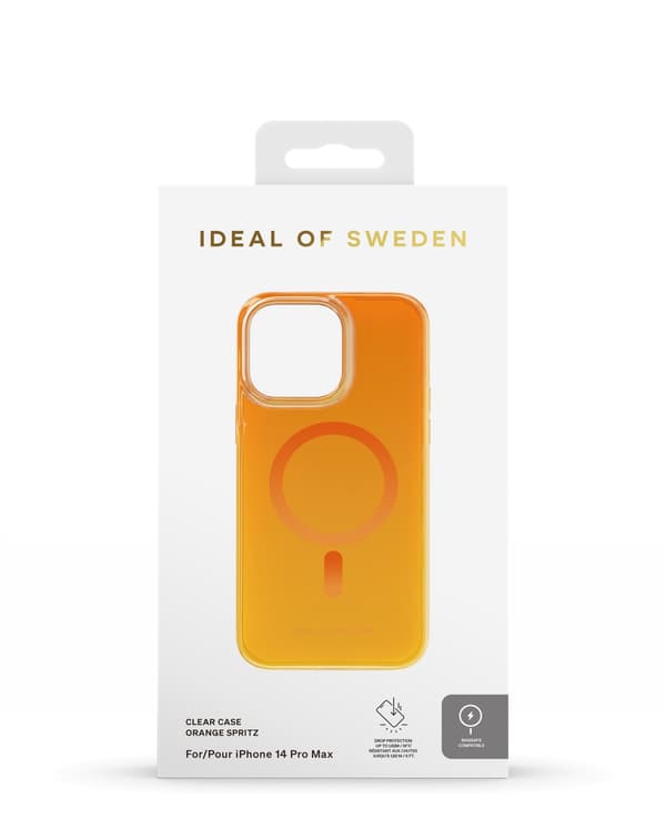Clear Case MagSafe iPhone 14 Pro Max Orange Spritz Orange