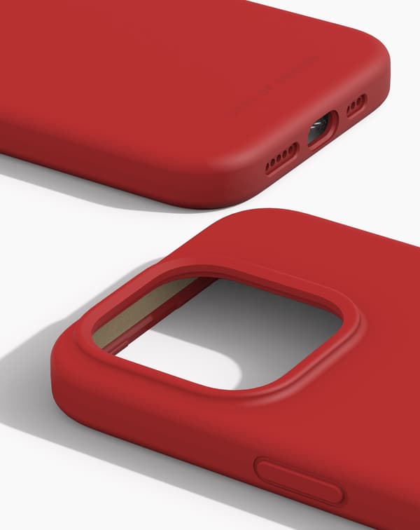 Silicone Case iPhone 15 Pro Red Röd