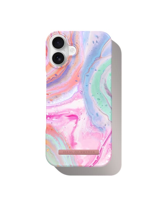 Printed Case iPhone 16 Pastel Marble